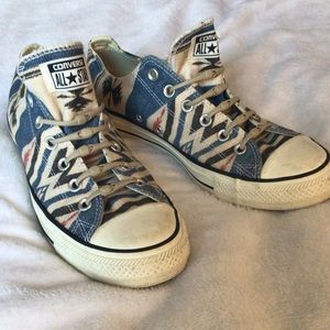 Tribal/Ikat Converse All Star Sneaks